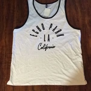 Divided brand Black&white Tank Top